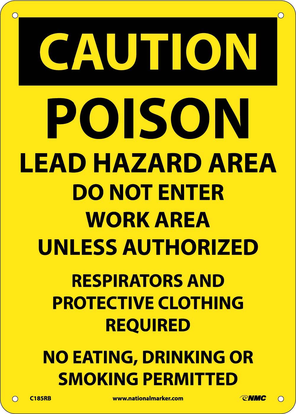 Poison Lead Hazard Area Do Not Enter Wor Sign-eSafety Supplies, Inc