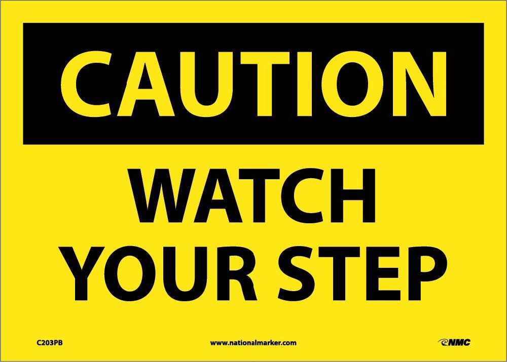 Caution Watch Your Step Sign-eSafety Supplies, Inc