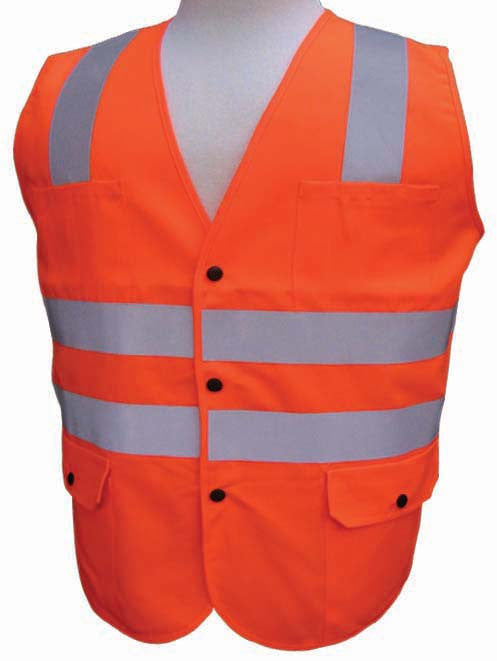 3A Safety - ANSI Certified Polyester Safety Vest - Solid/Mesh-eSafety Supplies, Inc