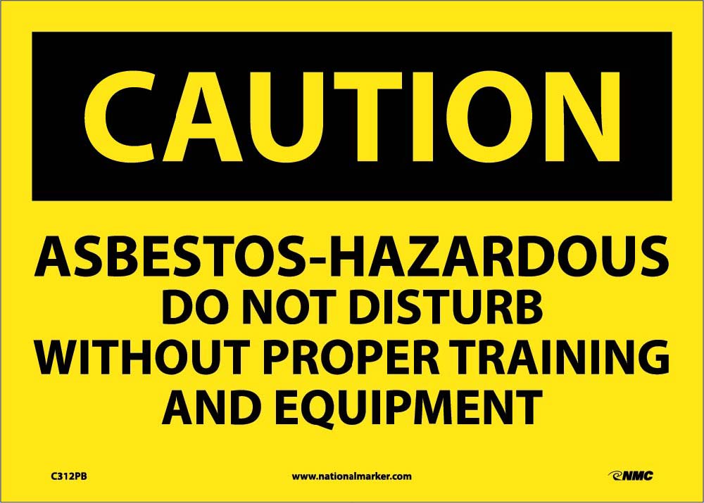 Asbestos Hazardous Do Not Distu Sign-eSafety Supplies, Inc