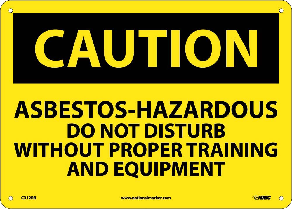 Asbestos Hazardous Do Not Distu Sign-eSafety Supplies, Inc
