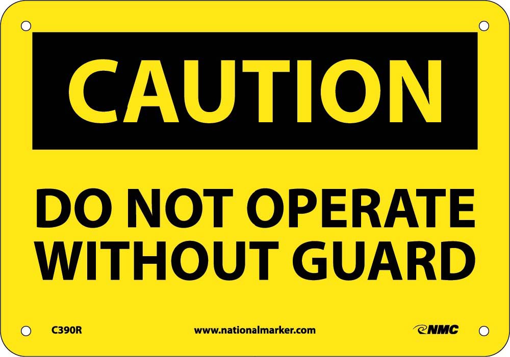 Do Not Operate Without Guards Sign-eSafety Supplies, Inc