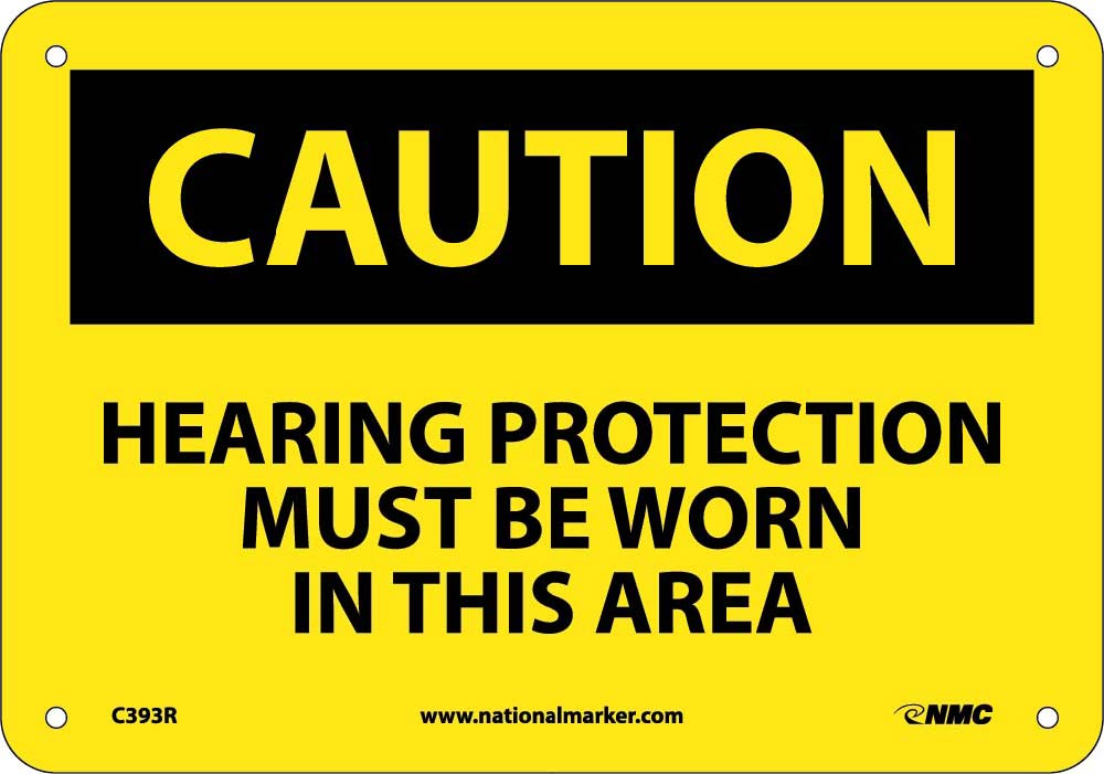 Caution Hearing Protection Must Be Worn Sign-eSafety Supplies, Inc