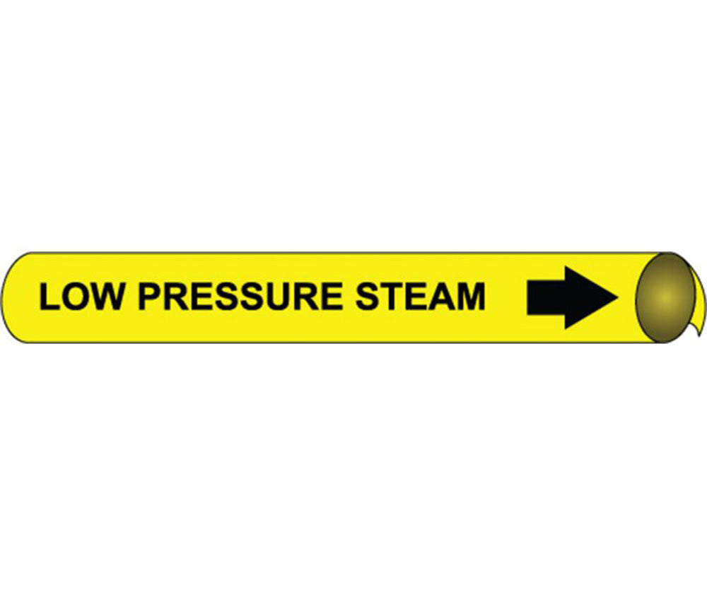 Low Pressure Steam Precoiled/Strap-On Pipe Marker-eSafety Supplies, Inc