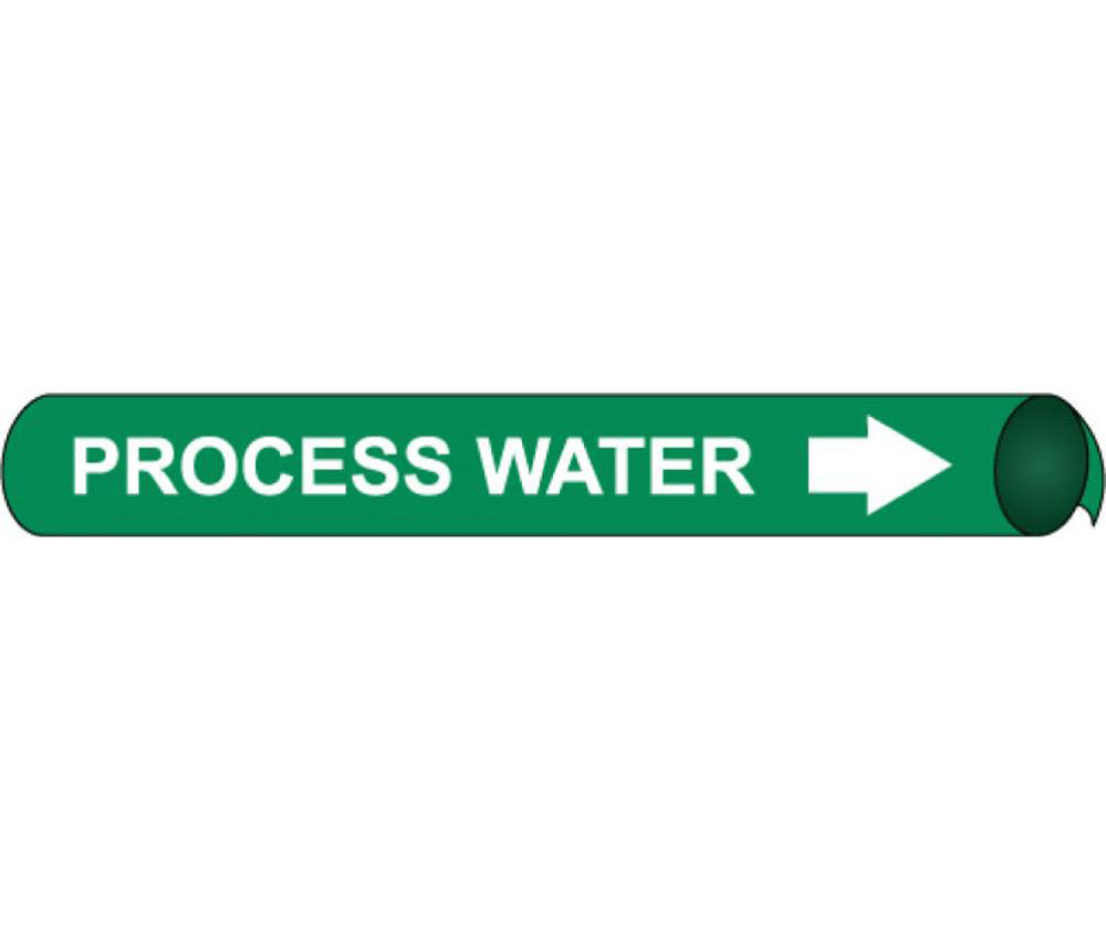 Process Water Precoiled/Strap-On Pipe Marker-eSafety Supplies, Inc