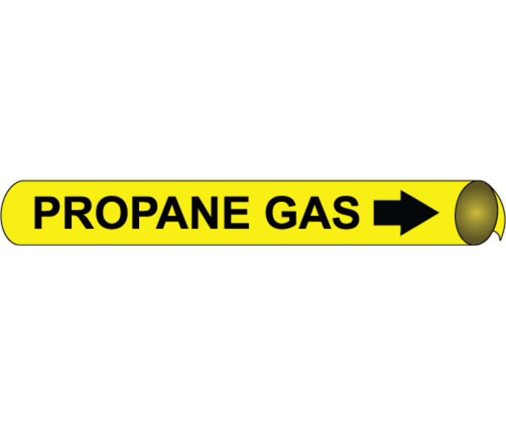 Propane Gas Precoiled/Strap-On Pipe Marker-eSafety Supplies, Inc