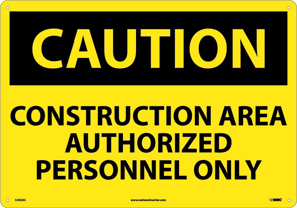 Large Format Caution Construction Area Sign-eSafety Supplies, Inc