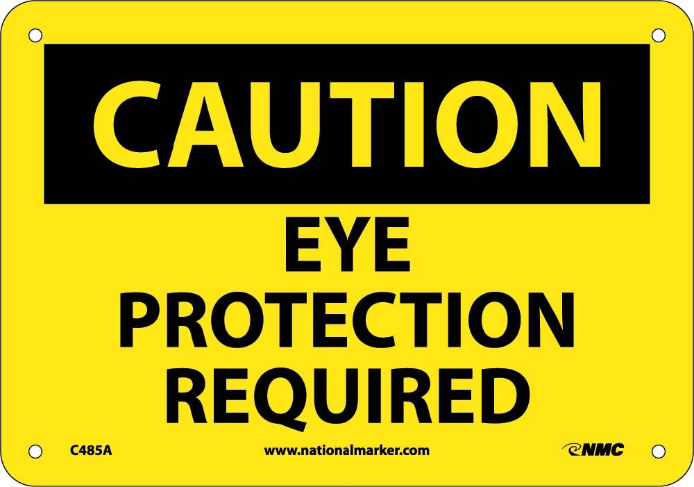 Caution Eye Protection Required Sign-eSafety Supplies, Inc