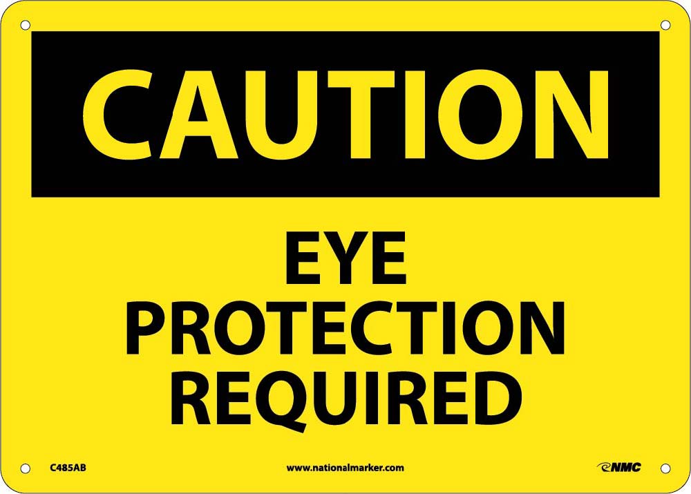 Caution Eye Protection Required Sign-eSafety Supplies, Inc
