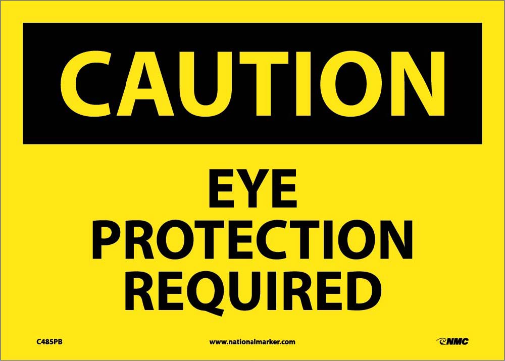 Caution Eye Protection Required Sign-eSafety Supplies, Inc