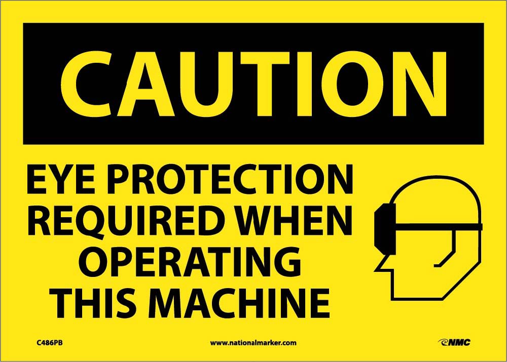 Caution Eye Protection Required Sign-eSafety Supplies, Inc