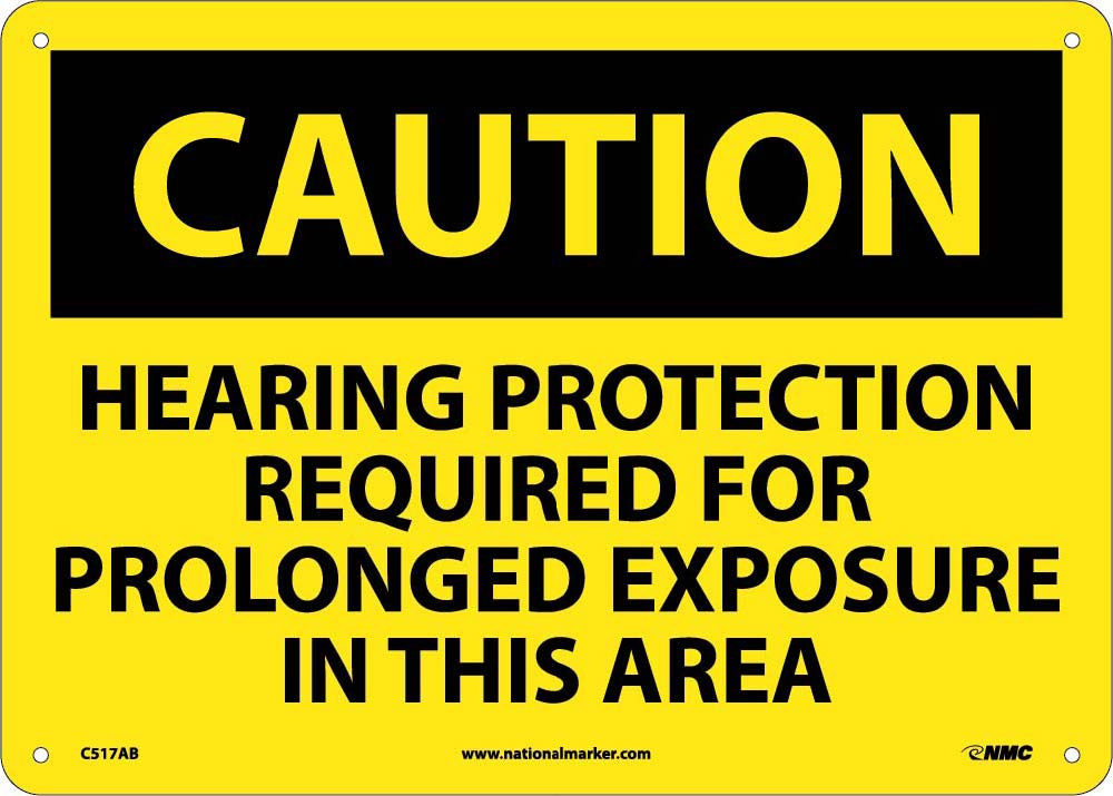 Caution Hearing Protection Required Sign-eSafety Supplies, Inc