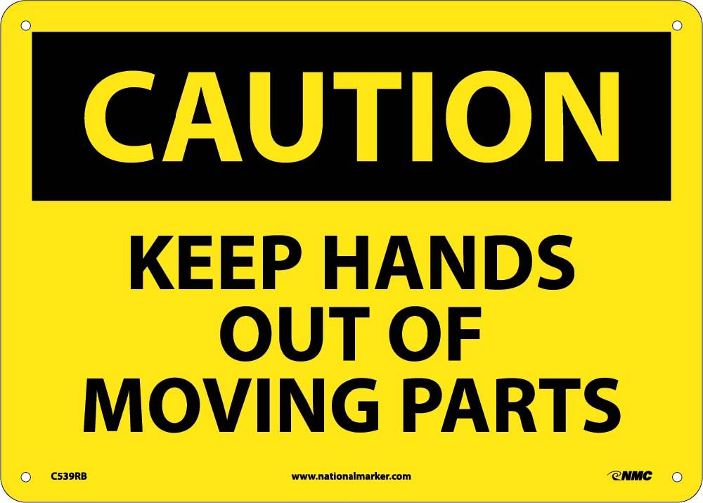 Caution Keep Hands Out Of Moving Parts Sign-eSafety Supplies, Inc