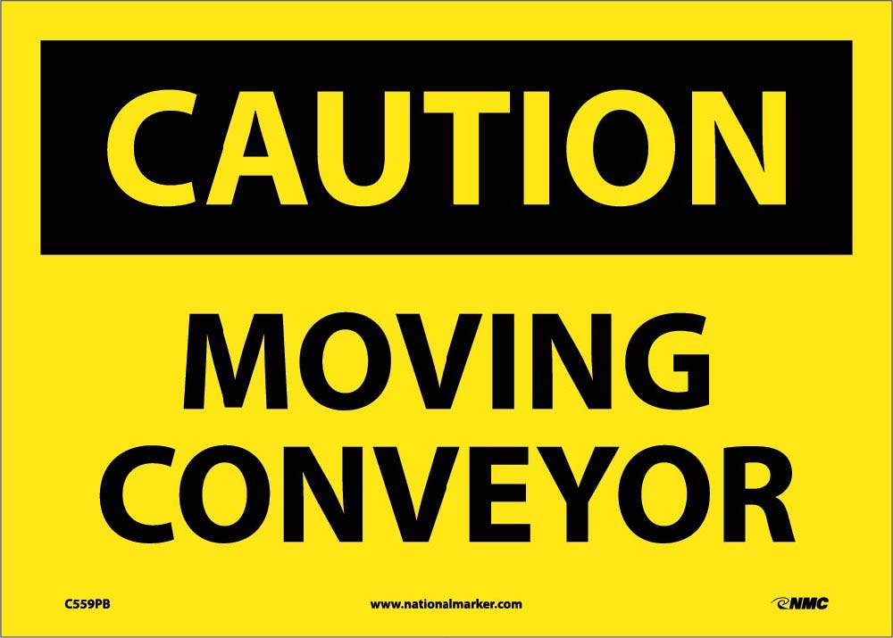 Caution Moving Conveyor Sign-eSafety Supplies, Inc
