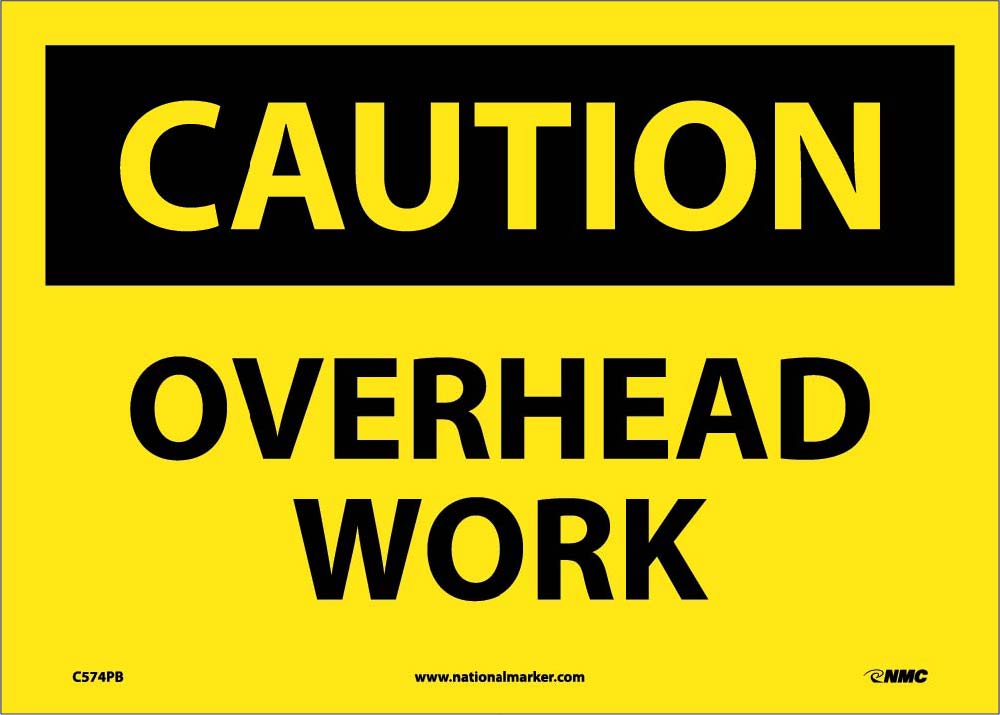 Caution Overhead Work Sign-eSafety Supplies, Inc