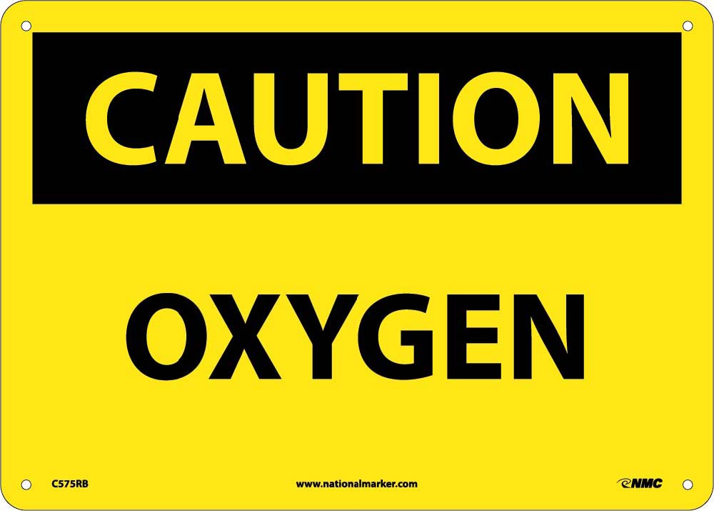 Caution Oxygen Sign-eSafety Supplies, Inc