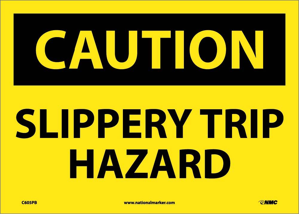 Caution Slippery Trip Hazard Sign-eSafety Supplies, Inc