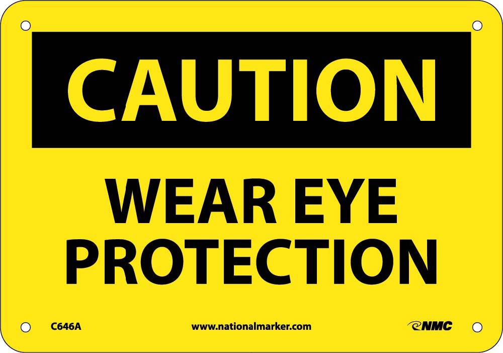 Caution Wear Eye Protection Sign-eSafety Supplies, Inc