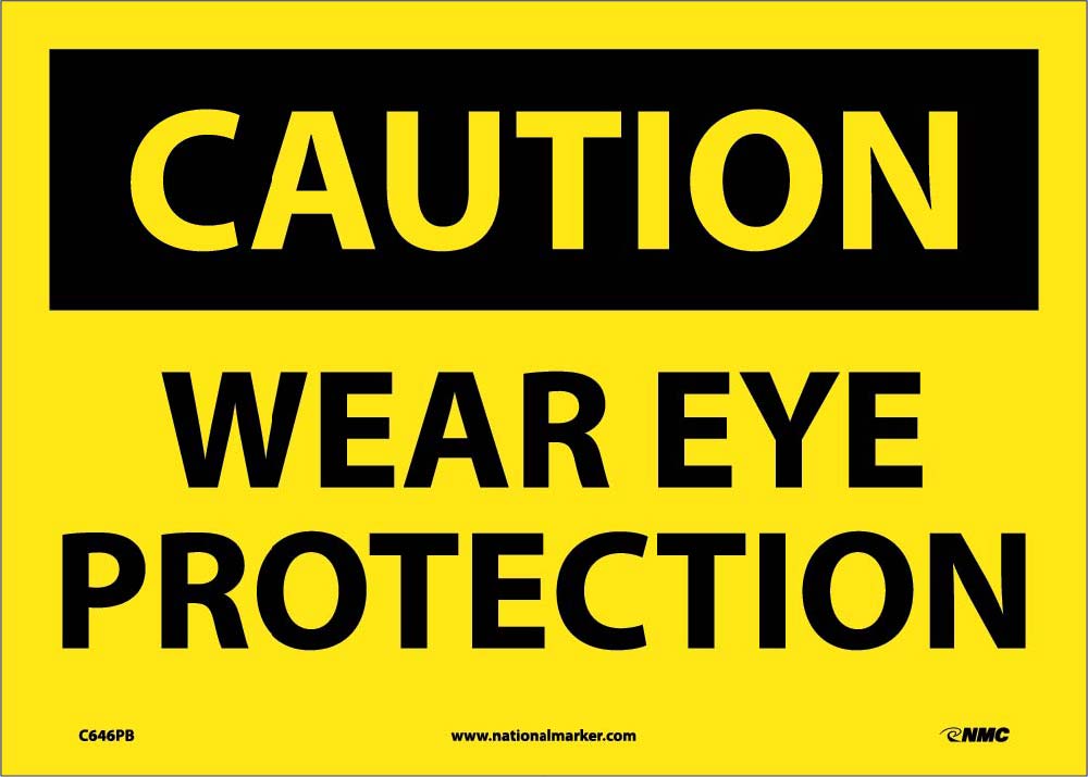 Caution Wear Eye Protection Sign-eSafety Supplies, Inc