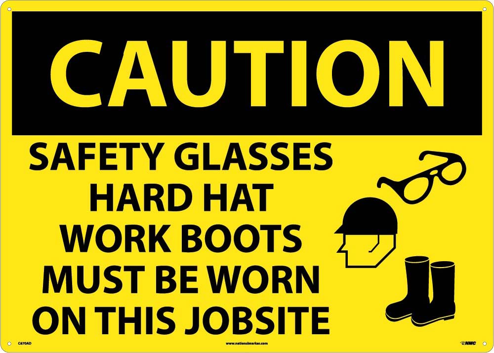 Large Format Caution Ppe Required Sign-eSafety Supplies, Inc