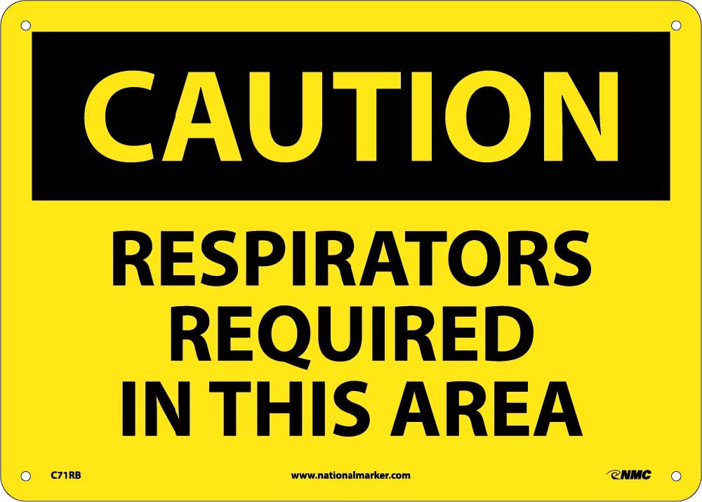 Caution Respirators Required In This Area Sign-eSafety Supplies, Inc