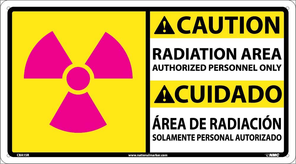 Radiation Area Authorized Personnel Sign-eSafety Supplies, Inc