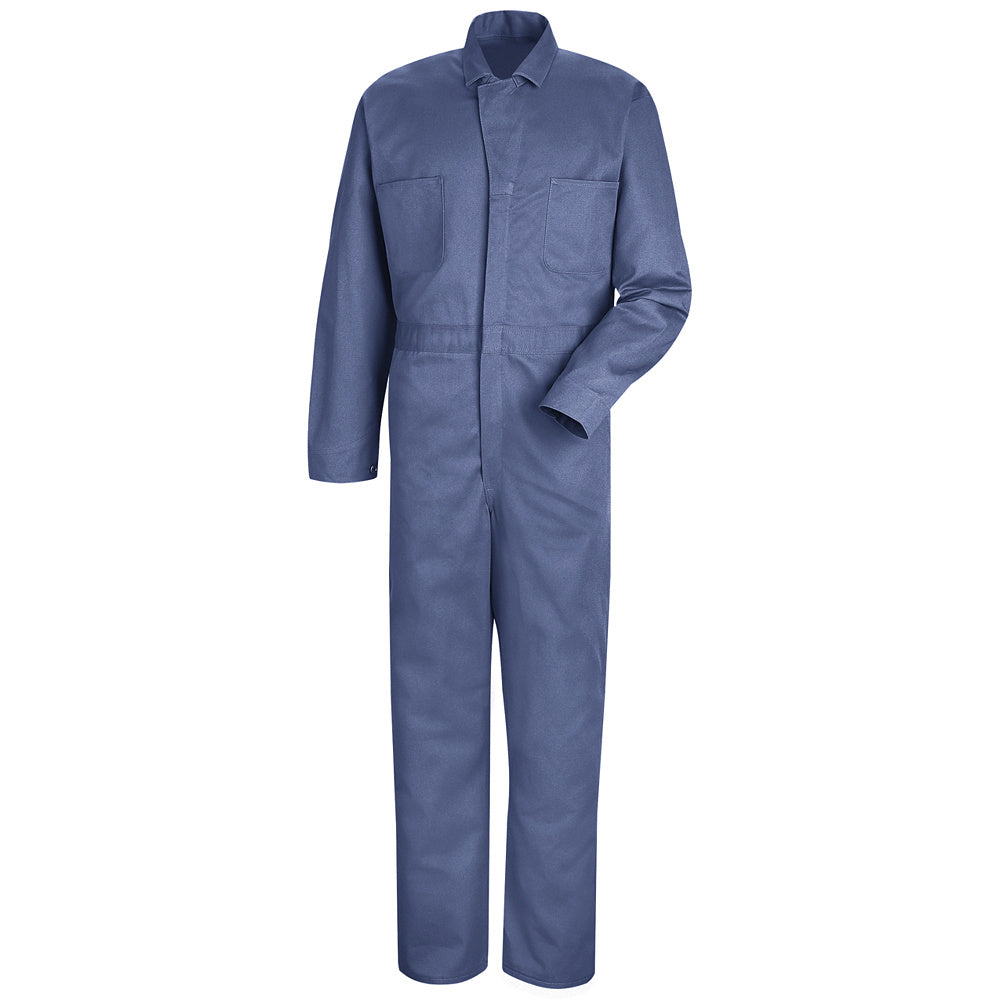 Red Kap Button-front Cotton Coverall CC16 - Postman Blue-eSafety Supplies, Inc