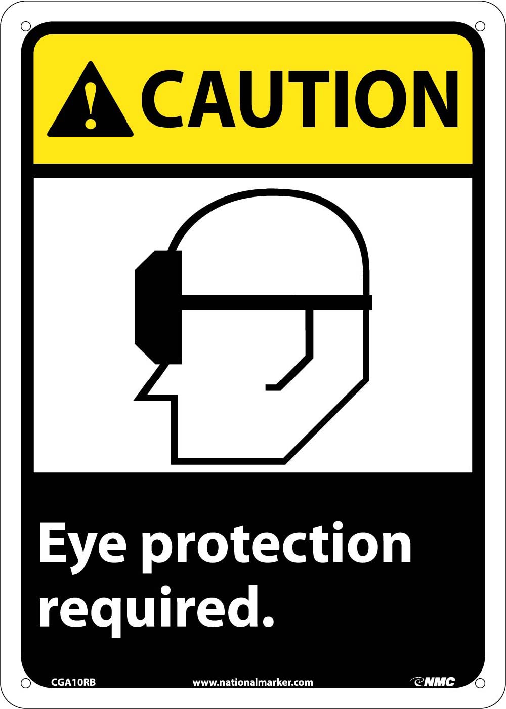 Caution Eye Protection Required Sign-eSafety Supplies, Inc