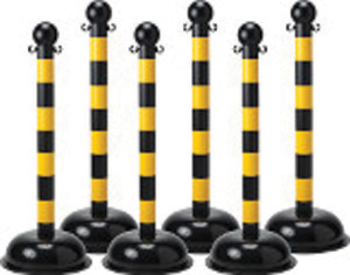 Brady ® 41" X 3" Black Polystyrene Bradylink® Warning Chain Post-eSafety Supplies, Inc