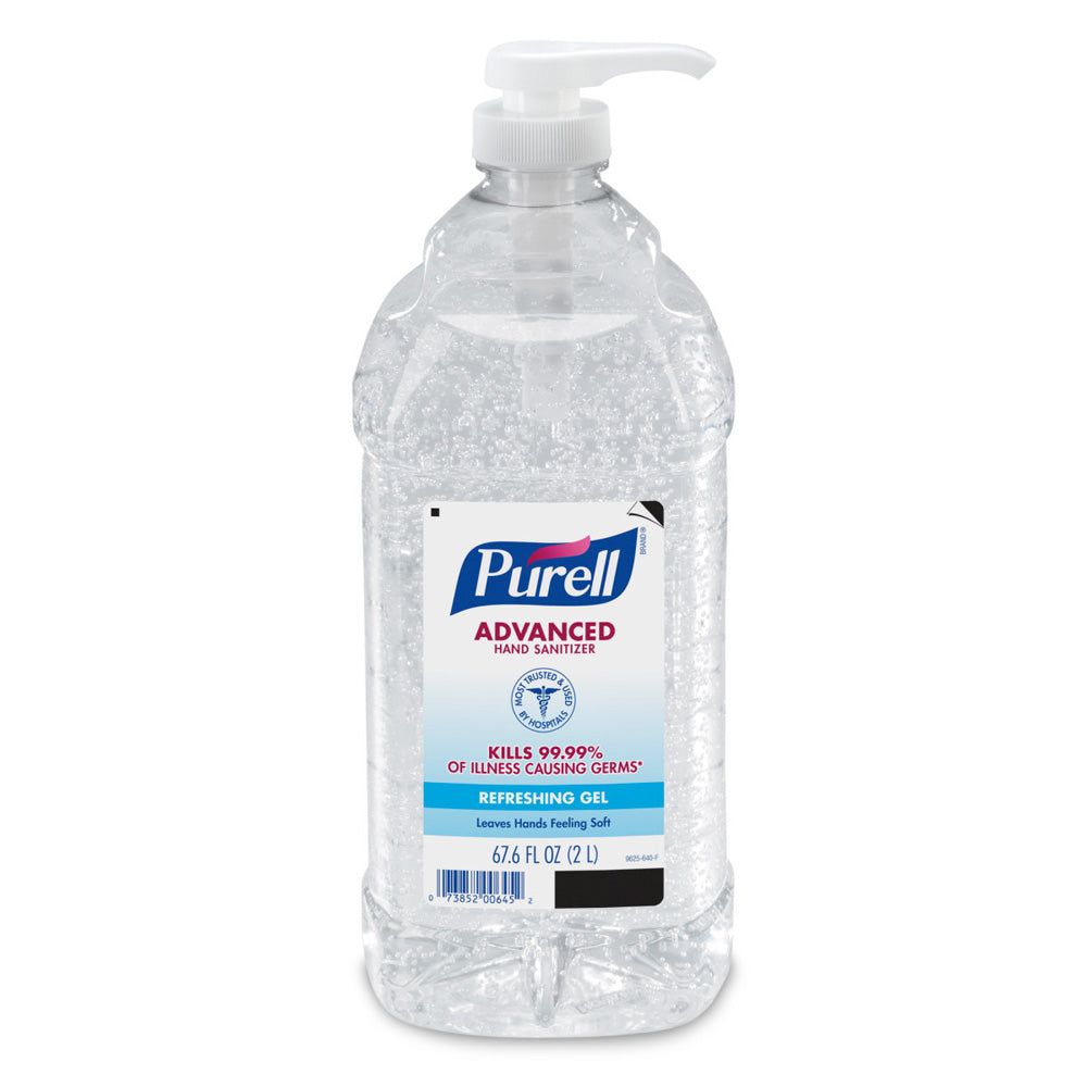 GOJO 2 Liter Bottle Clear PURELL Fragrance-Free Hand Sanitizer