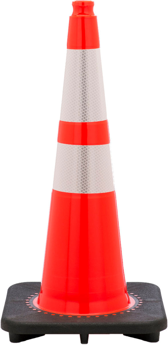 JBC™ 28" Orange PVC Revolution Series Traffic Cone-eSafety Supplies, Inc