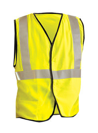 OccuNomix Hi-Viz Yellow 100% ANSI 107 Flame Resistant Modacrylic/Aramid Solid Vest-eSafety Supplies, Inc