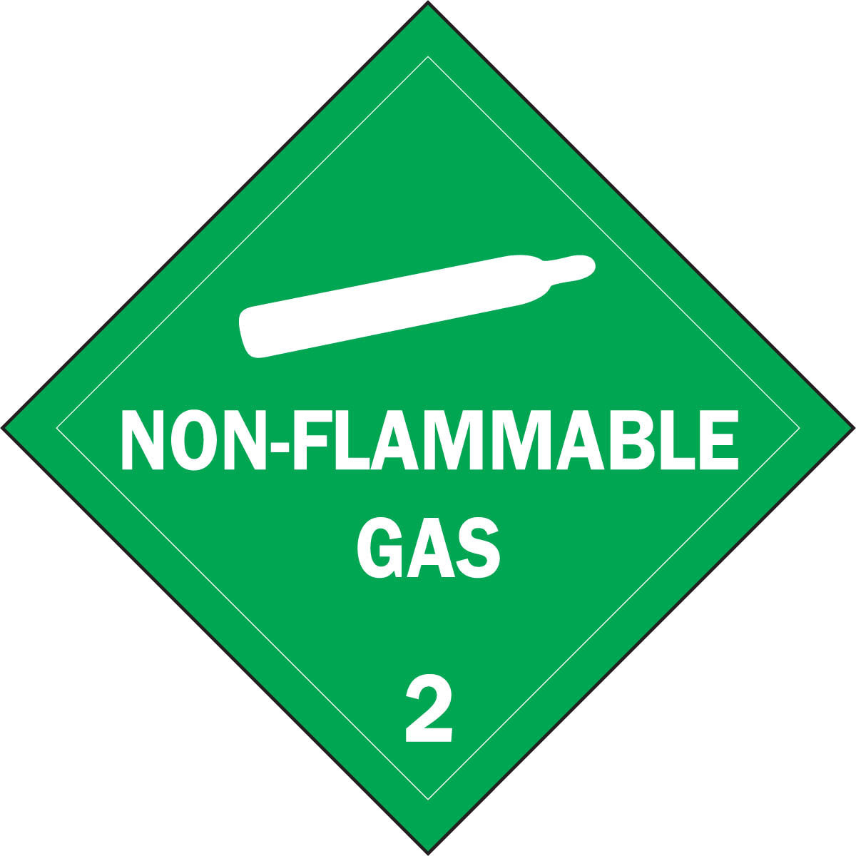 Brady® 10 3/4" X 10 3/4" White/Green Vinyl Safety Sign-eSafety Supplies, Inc