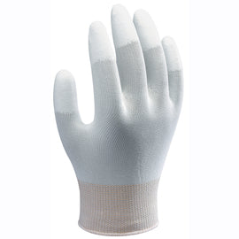 SHOWA™ 13 Gauge Polyurethane Fingertips Coated Work Gloves With Nylon Knit Liner And Knit Wrist Cuff