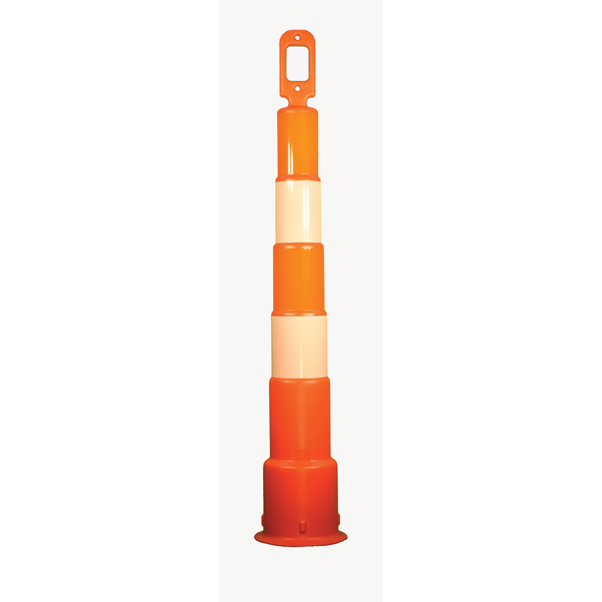 Cortina Safety Products 49" Orange/White Polyethylene Channelizer-eSafety Supplies, Inc