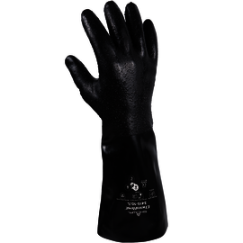 SHOWA® Black 15 Gauge Seamless Knit Lined Neoprene Chemical Resistant Gloves
