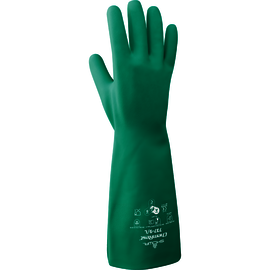 SHOWA® Green 22 mil Nitrile Chemical Resistant Gloves