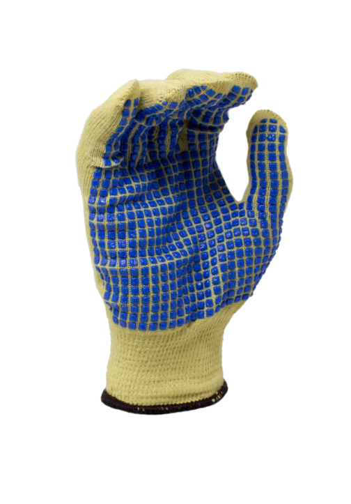 15 gauge Aramid shell, One-sided Blue PVC blocks, ANSI A2 - VEND PACK-eSafety Supplies, Inc