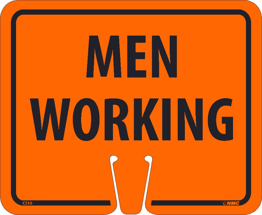Safety Cone Men Working Sign-eSafety Supplies, Inc