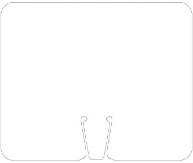 White Safety Cone Blank Sign-eSafety Supplies, Inc