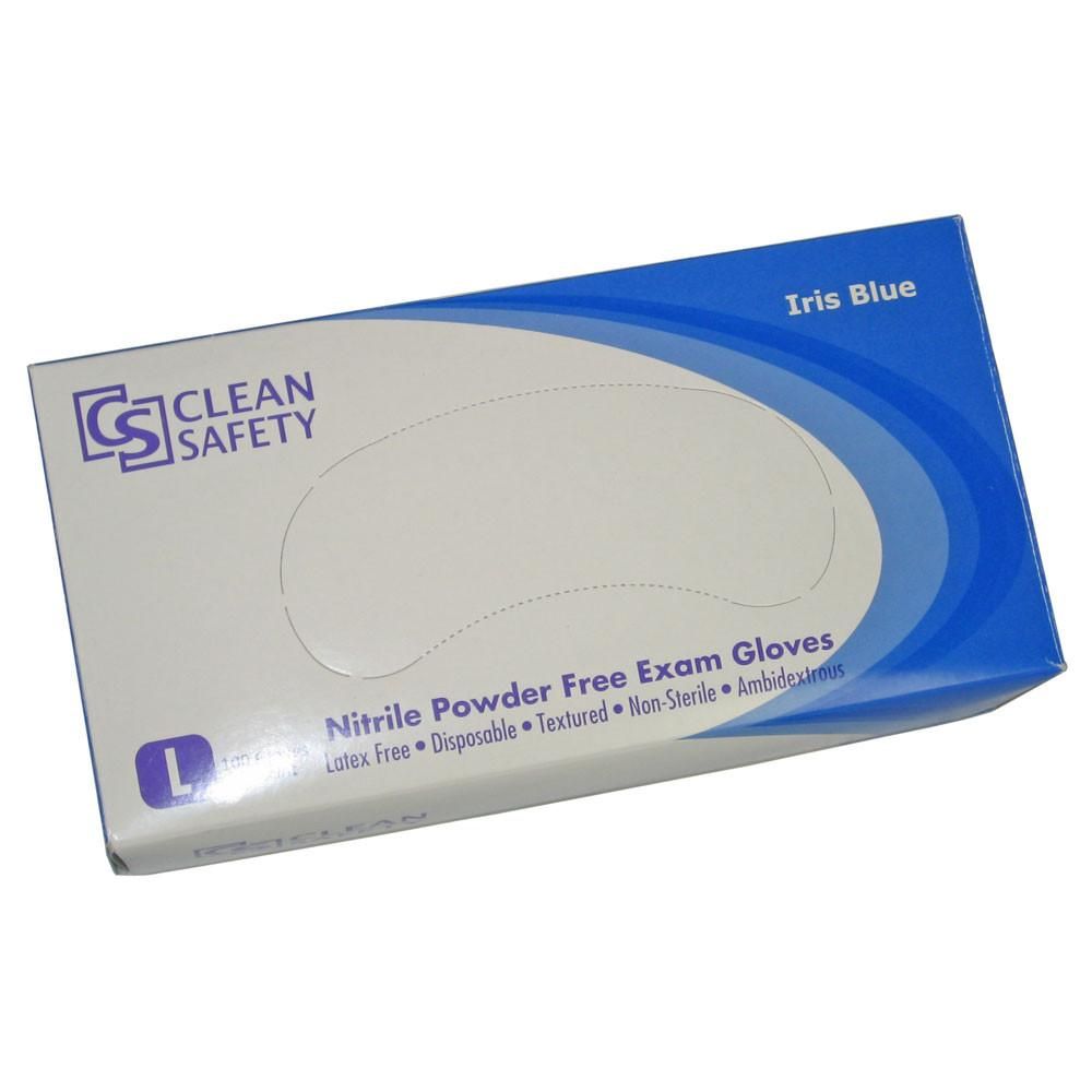Clean Safety - Iris Nitrile Powder-Free Exam Gloves - Case-eSafety Supplies, Inc