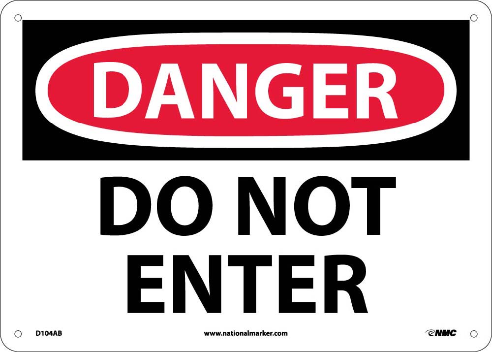 Danger Do Not Enter Sign-eSafety Supplies, Inc