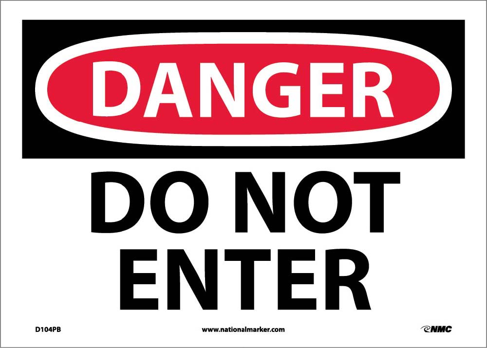 Danger Do Not Enter Sign-eSafety Supplies, Inc