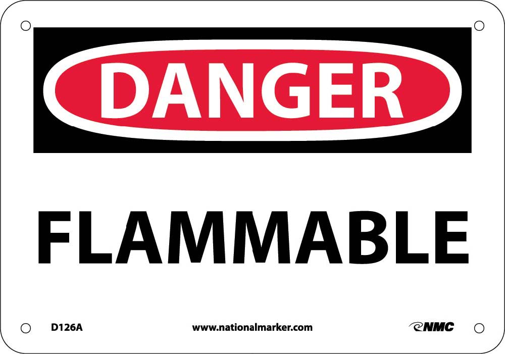 Danger Flammable Sign-eSafety Supplies, Inc