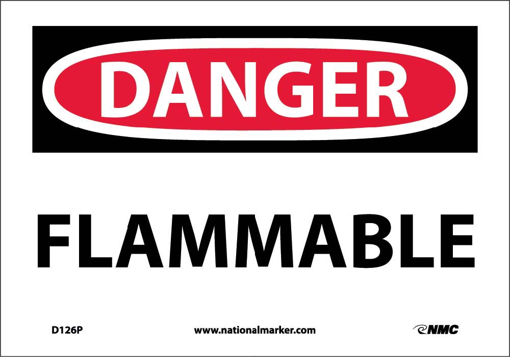 Danger Flammable Sign-eSafety Supplies, Inc