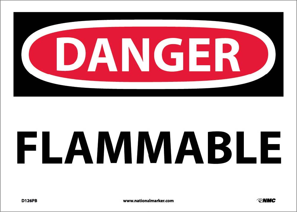 Danger Flammable Sign-eSafety Supplies, Inc