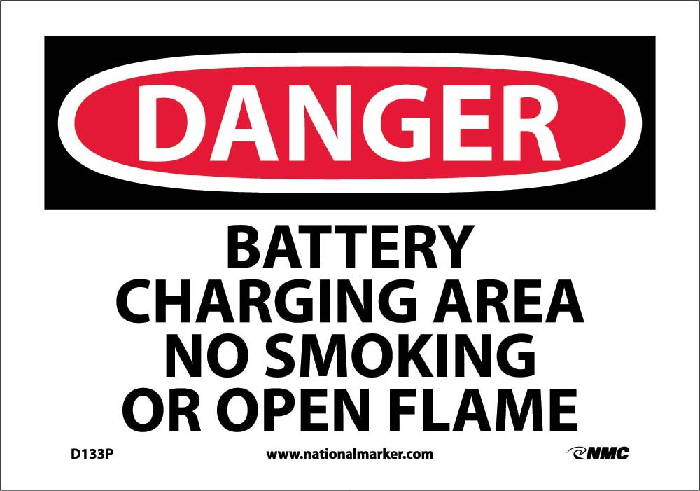 Danger Battery Charging Area Sign-eSafety Supplies, Inc
