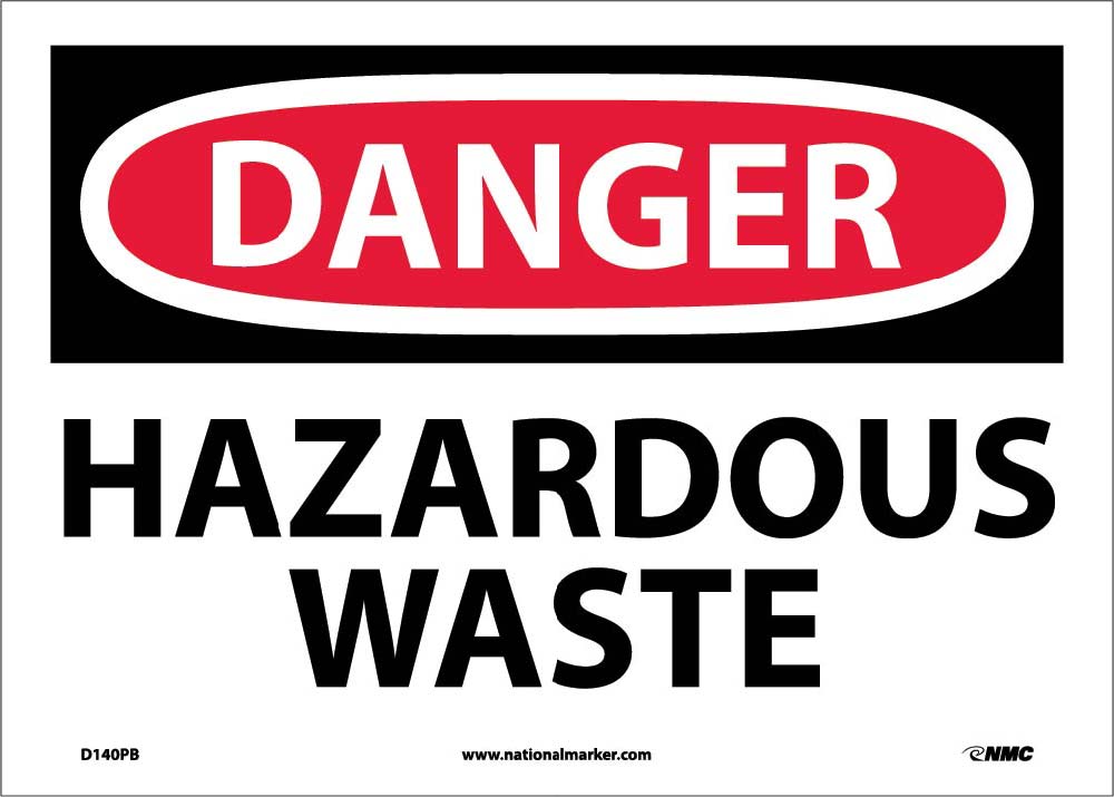 Danger Hazardous Waste Sign-eSafety Supplies, Inc