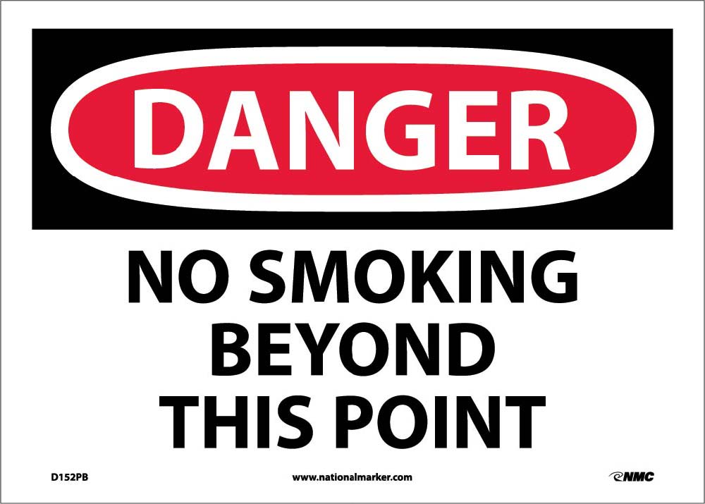 Danger No Smoking Beyond This Point Sign-eSafety Supplies, Inc