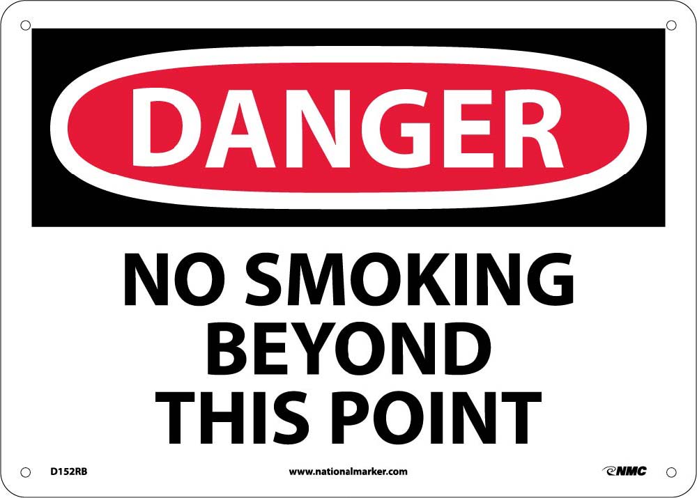 Danger No Smoking Beyond This Point Sign-eSafety Supplies, Inc